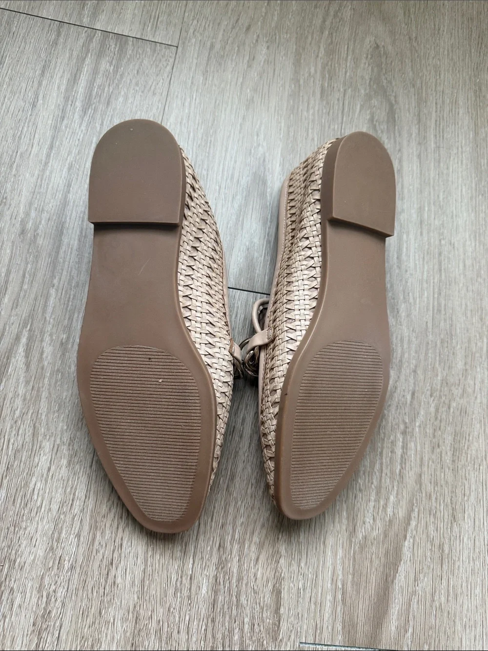 Steve Madden Beige Woven Chain Loafers